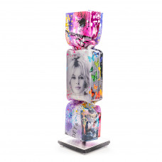 Brigitte Bardot Art Candy Toffee 30cm Popart Kunst - by van Hassel