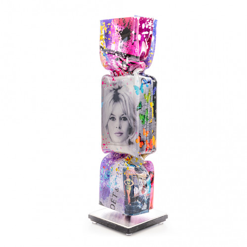 Brigitte Bardot Art Candy Toffee 30cm Popart Kunst - by van Hassel