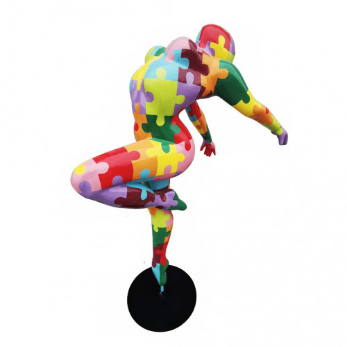 Dame Ballerina Op Voet Puzzel 165cm Abstract