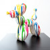 Ballon Hondje Kunstbeeld Wit 25cm Drip PopArt - Balloon Dog
