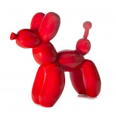 Ballon Hondje Kunstbeeld Rood Glanzend 25cm PopArt - Balloon Dog