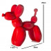 Ballon Hondje Kunstbeeld Rood Glanzend 25cm PopArt - Balloon Dog