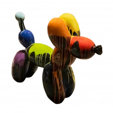 Beeld Balloon Hond Groot 1m Zwart ( Afhaalprijs ) PopArt Drip Kunsthars