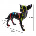 Beeld Chihuahua Zwart 32 cm Drip Art