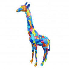 Kleurrijk Beeld Giraf XXL 205 cm Picasso 2 Motief Multicolor ( Prijs Afhaling ) Popart, Tuinbeeld