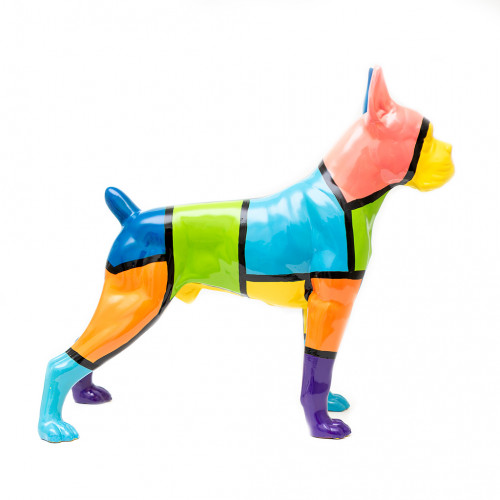 Beeld Hond Boxer Corneille 47cm PopArt Voor Binnen en Buiten n°1