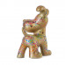 Beeld Hond Beagle Flappy 26cm Goud Splash uit Polyresin - Popart