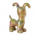 Beeld Hond Beagle Flappy 26cm Goud Splash uit Polyresin - Popart