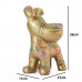 Beeld Hond Beagle Flappy 26cm Goud Splash uit Polyresin - Popart