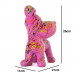 Beeld Hond Beagle Flappy 26cm Roze Splash uit Polyresin - Popart