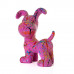 Beeld Hond Beagle Flappy 26cm Roze Splash uit Polyresin - Popart