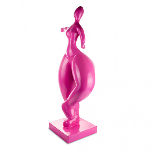 Dikke Dame Kunstbeeld Fuchsia 82cm - Modern Art - n°10