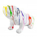 Beeld Hond Engelse UK Bulldog Dripper Polyester Popart - 35cm - n°1