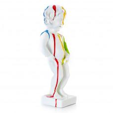 Manneken Pis Beeld Wit 60cm Drip Art - Pop Art - Decoratie - Petit Julien Statue