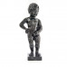 Manneken Pis Beeld Zwart Zilver Splash 60 cm Decoratie - Petit Julien Statue - Popart