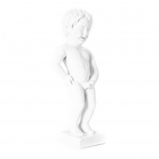 Manneken Pis Beeld Wit Hoogglans 46cm Decoratie - Petit Julien Statue - Popart