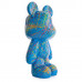 Teddybeer Beeld Blauw Staand 50cm Splash - Woondecoratie - Funky Bear Popart