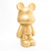 Teddybeer Beeld Goud Staand 50cm - Licht Beschadigd