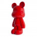 Teddybeer Beeld Rood Staand 50cm - Woondecoratie - Modern