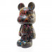Teddybeer Beeld Zwart Splash Staand 50cm - Woondecoratie - Funky Bear Popart