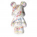 Teddy Beer Kunstbeeld Wit Kleurrijke Splash Popart 50cm, Staand, 50cm, Luxe, Woondecoratie