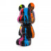 Teddybeer Beeld Zwart Staand 50cm - Drip Art - Pop Art Kunst Decoratie - Funky Bear