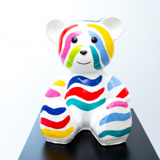 Teddybeer Beeld Zittend - Popart - 35cm - n°001