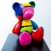 Teddybeer Beeld Zittend - Popart - Picasso - 35cm - n°002