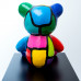 Teddybeer Beeld Zittend - Popart - Picasso - 35cm - n°002