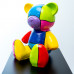 Teddybeer Beeld Zittend - Popart - Picasso - 35cm - n°003