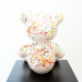 Teddybeer Beeld Zittend Wit Splash 38cm Popart