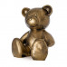 Teddybeer Beeld 38cm Zittend Bronskleurig Geborsteld