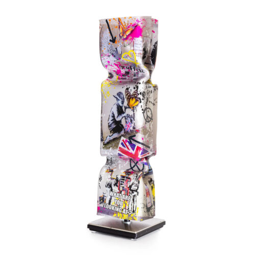 Homage to Banksy Art Candy Toffee by Ad van Hassel