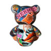 Teddybeer Beeld Homage to Hermès Orange 34cm Pop Art