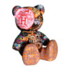 Teddybeer Beeld Homage to Hermès Orange 34cm Pop Art