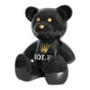 Teddybeer Beeld Homage to Rolex Zwart Goud 34cm Pop Art