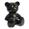 Teddybeer Beeld Homage to Rolex Zwart Goud 34cm Pop Art
