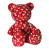 Teddybeer Louis Vuitton Rood Wit Supreme 34cm