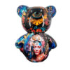 Teddybeer Luxe Beeld 34cm Dark Goa Zittend Popart