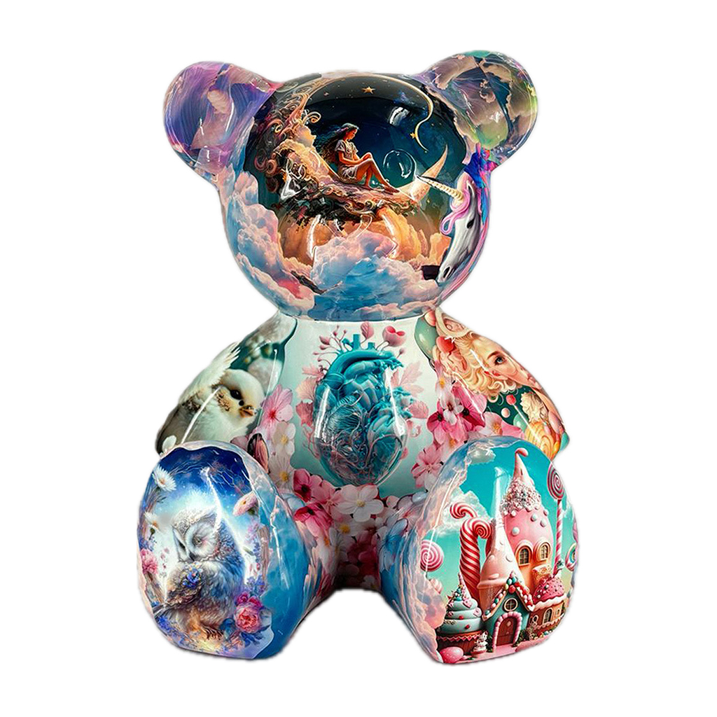 Teddybeer Luxe Beeld 34cm Dreamworks Zittend Popart