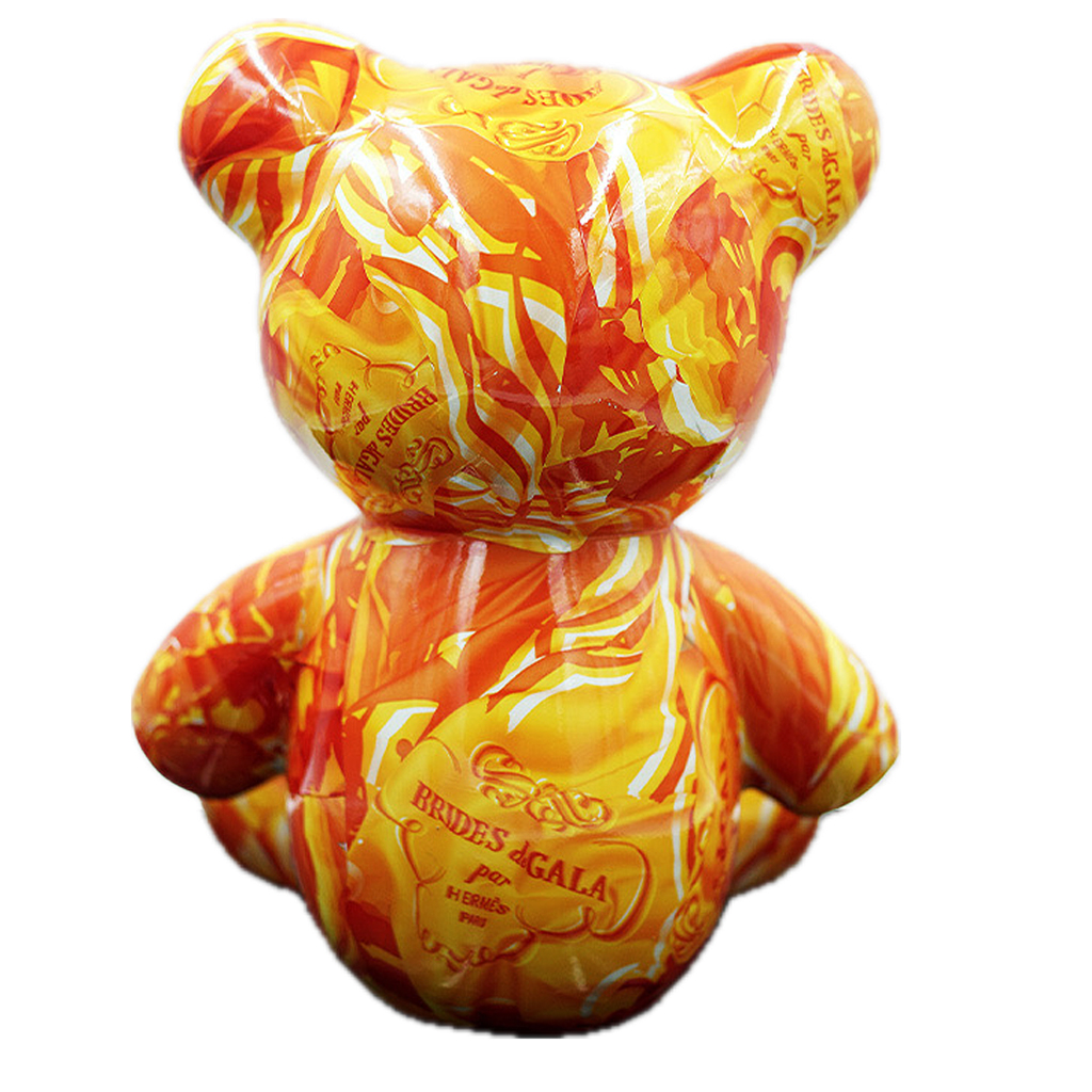 Teddybeer Luxe Beeld 34cm Homage to Hermes Zittend Popart