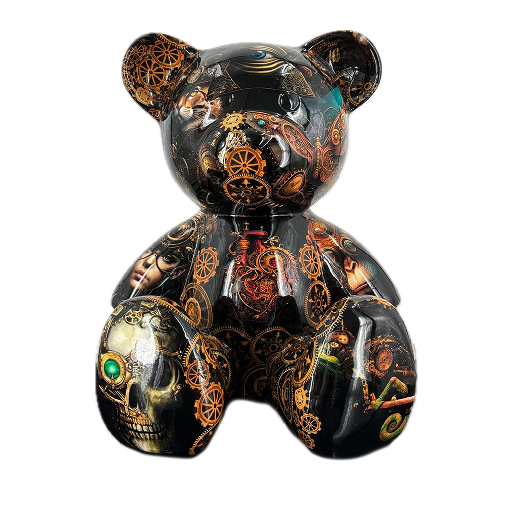 Teddybeer Luxe Beeld 34cm Mechanical Zittend Popart