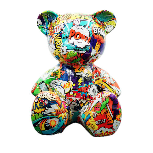 Teddybeer Luxe Beeld 34cm Popart Zittend Popart